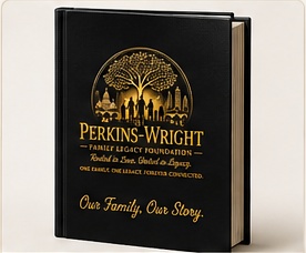 Souvenir History Book with the official Perkins-Wright logo