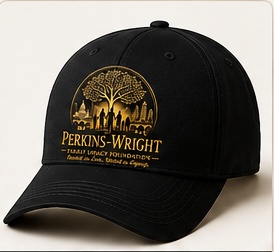 Family Reunion Cap with the official Perkins-Wright logo