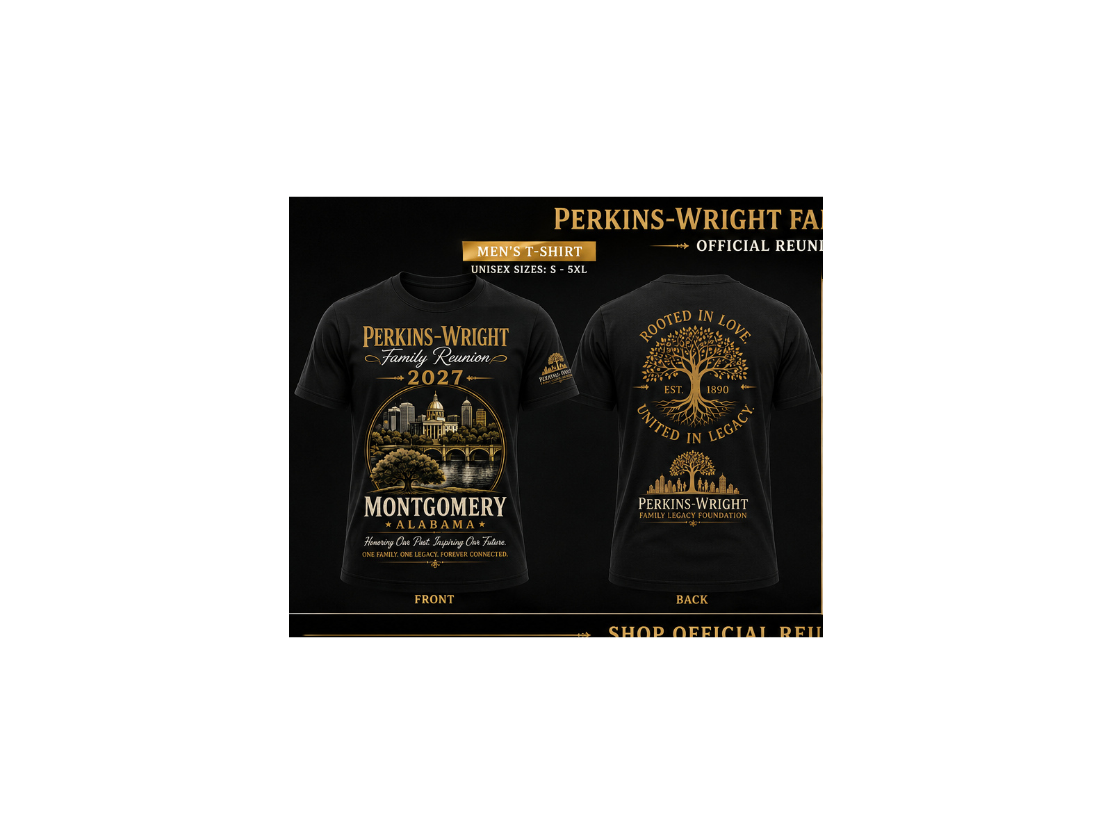 2027 Reunion T-Shirt front and back